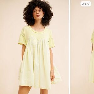 Free People Light Green Dress with pockets.